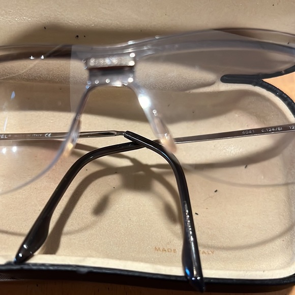 Chanel Vintage wire rimmed cat eyes clear glasses Never worn , left in case - Picture 15 of 16